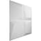 Ekena Millwork Tellson EnduraWall Decorative 3D Wall Panel, White, 19 5/8"W x 19 5/8"H WP20X20TEWH - alternate 4
